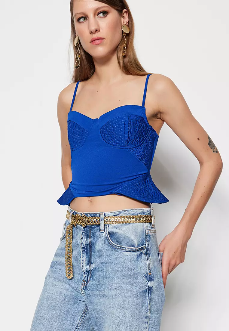 Knitted Bustier Crop Top