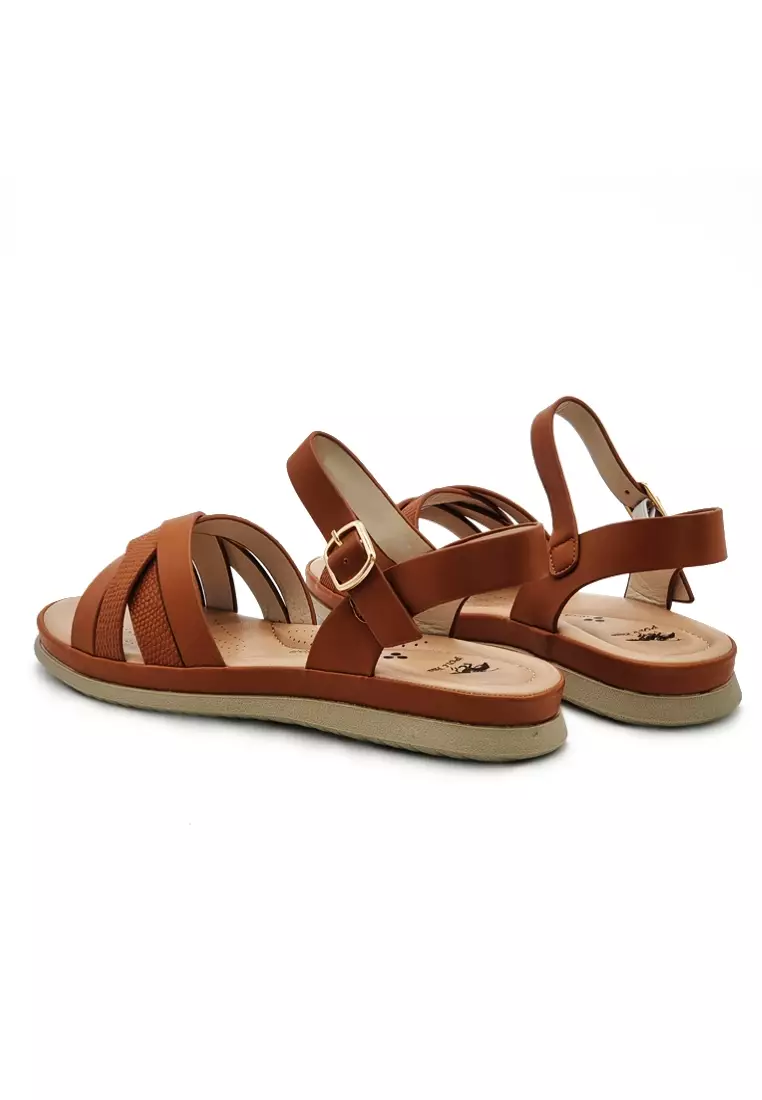 Buy POLO HILL POLO HILL Ladies Hook and Loop Flat Sandals 2024 Online