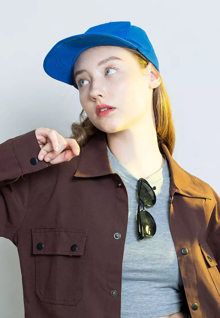 Topi Casual Polos Sport Besi Baseball Cap Tumblr Hat Biru