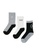 Jordan black Jordan Unisex's Jumpman Speed of Light 3 Pieces High Crew Socks (7 - 9 Years) - Black 3C4E2KA94AF2DCGS_1