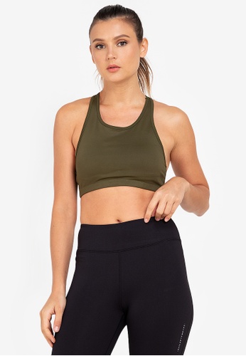 ZALORA ACTIVE green Racerback Sports Bra 7C583USCC92FDAGS_1