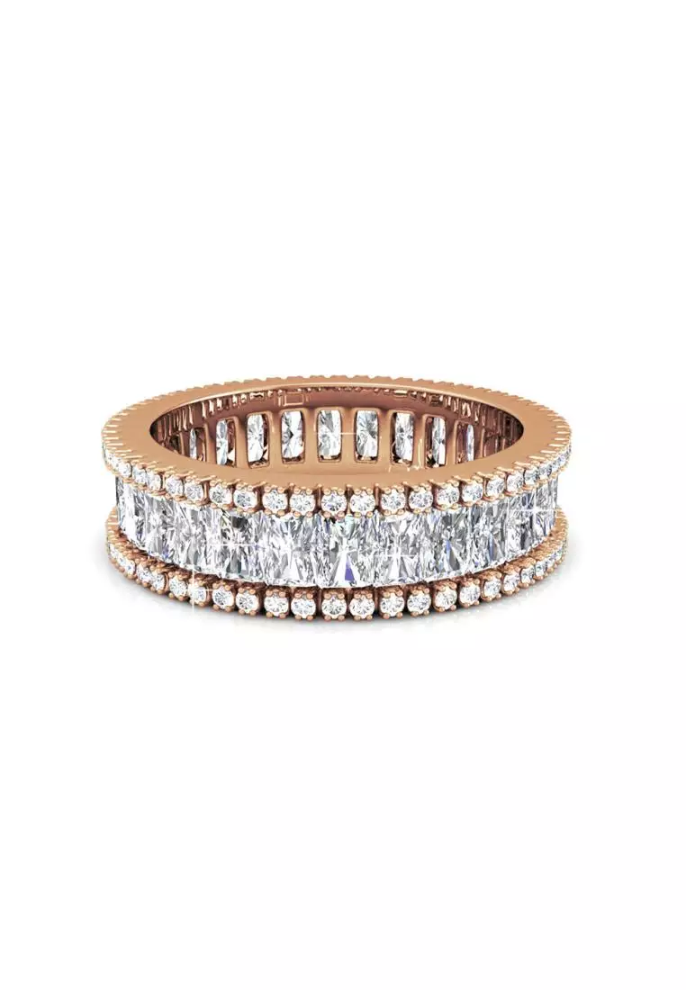 Glamour Lock Ring RG - Cincin Crystal Swarovski by Her Jewellery
