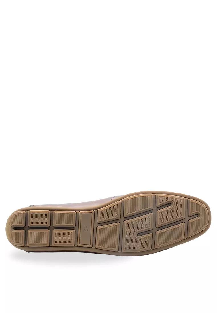 Gregores Chestnut Penny Moccasins