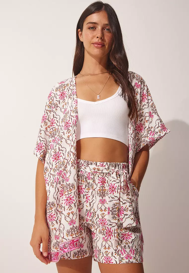 Flowy top floral cardigan