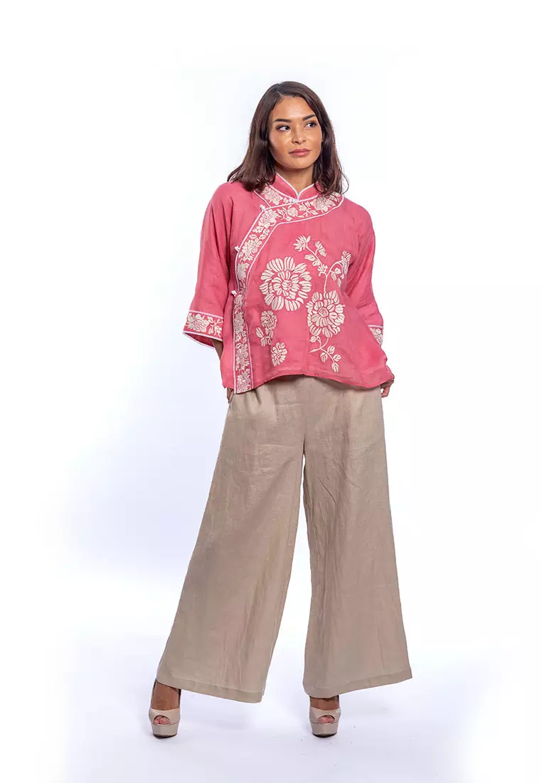 Mia - Full Linen Length Palazzo