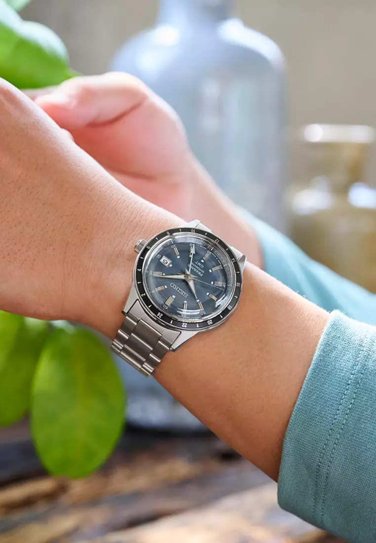 Presage Style60's  Men Automatic Watch SSK009J Silver Stainless Steel Strap
