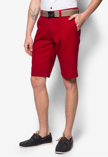 腰帶休閒短褲esprit台北門市, 服飾, 短褲