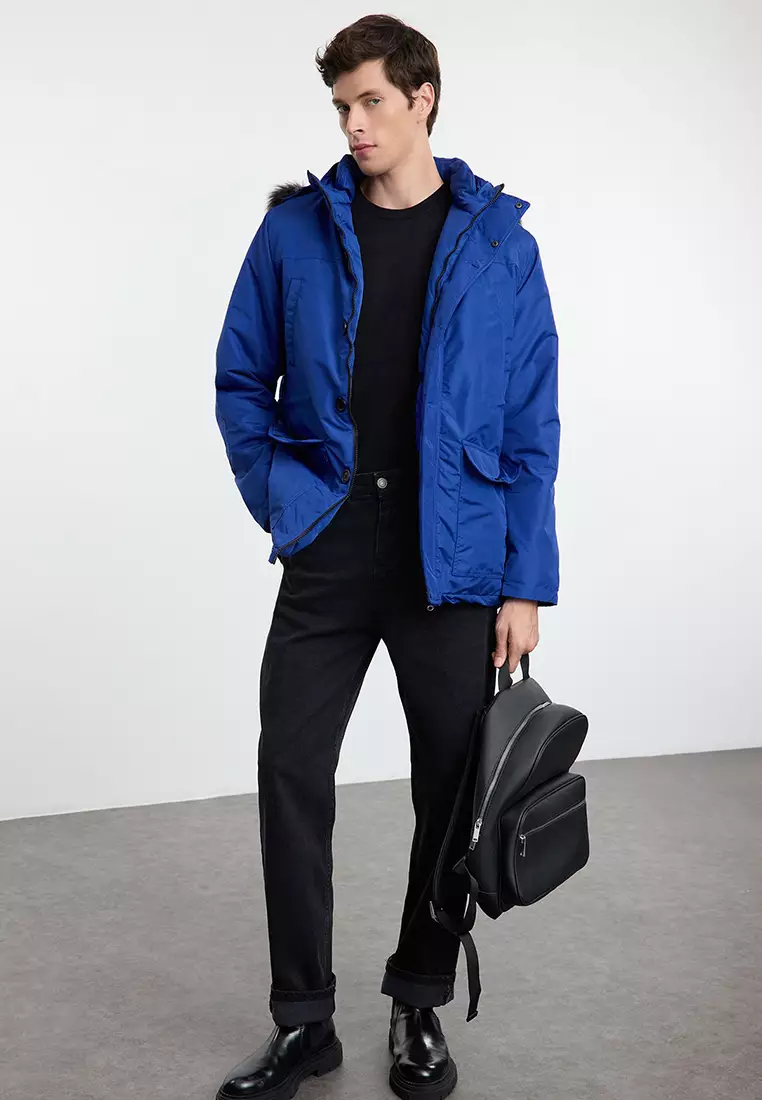 Saks Regular Fit Winter Parka Windbreaker Jacket TMNAW25MO00023