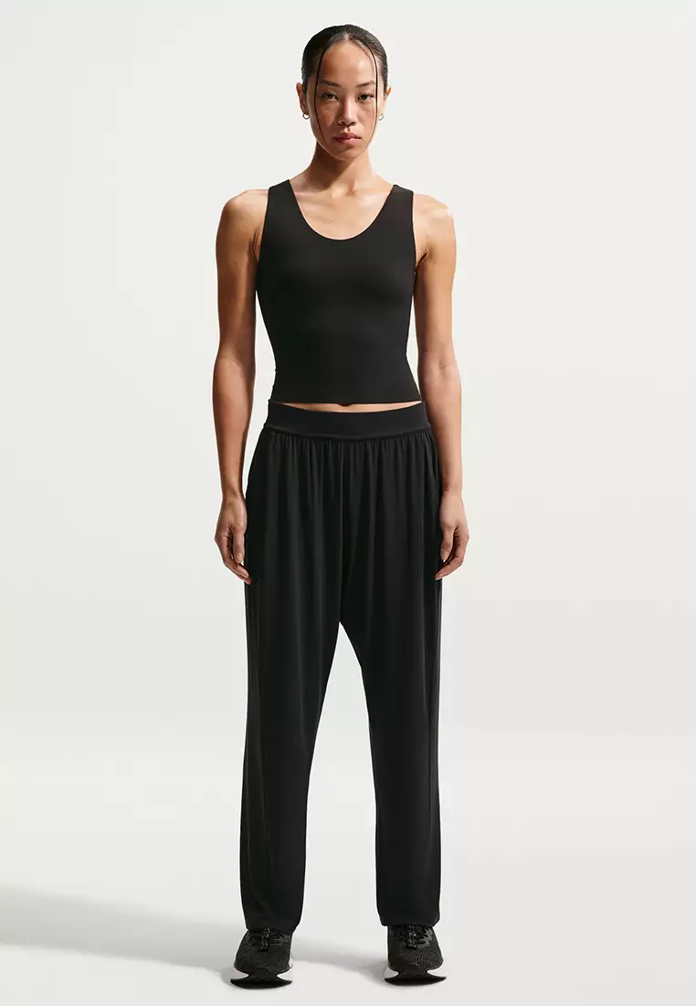 Zenvy Women's Loose Mid-Rise Trousers