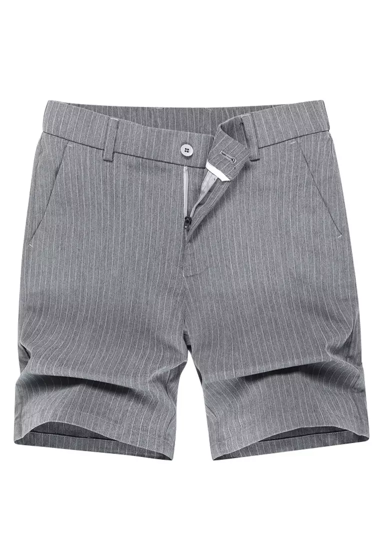 Stripe Casual Suit Shorts