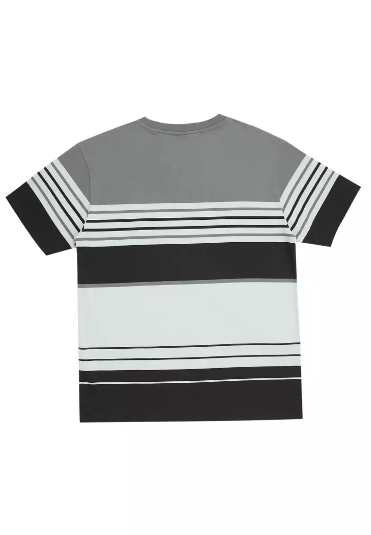 POLICE T-Shirt Salur Bordir Cotton Premium Tebal Pria 53002