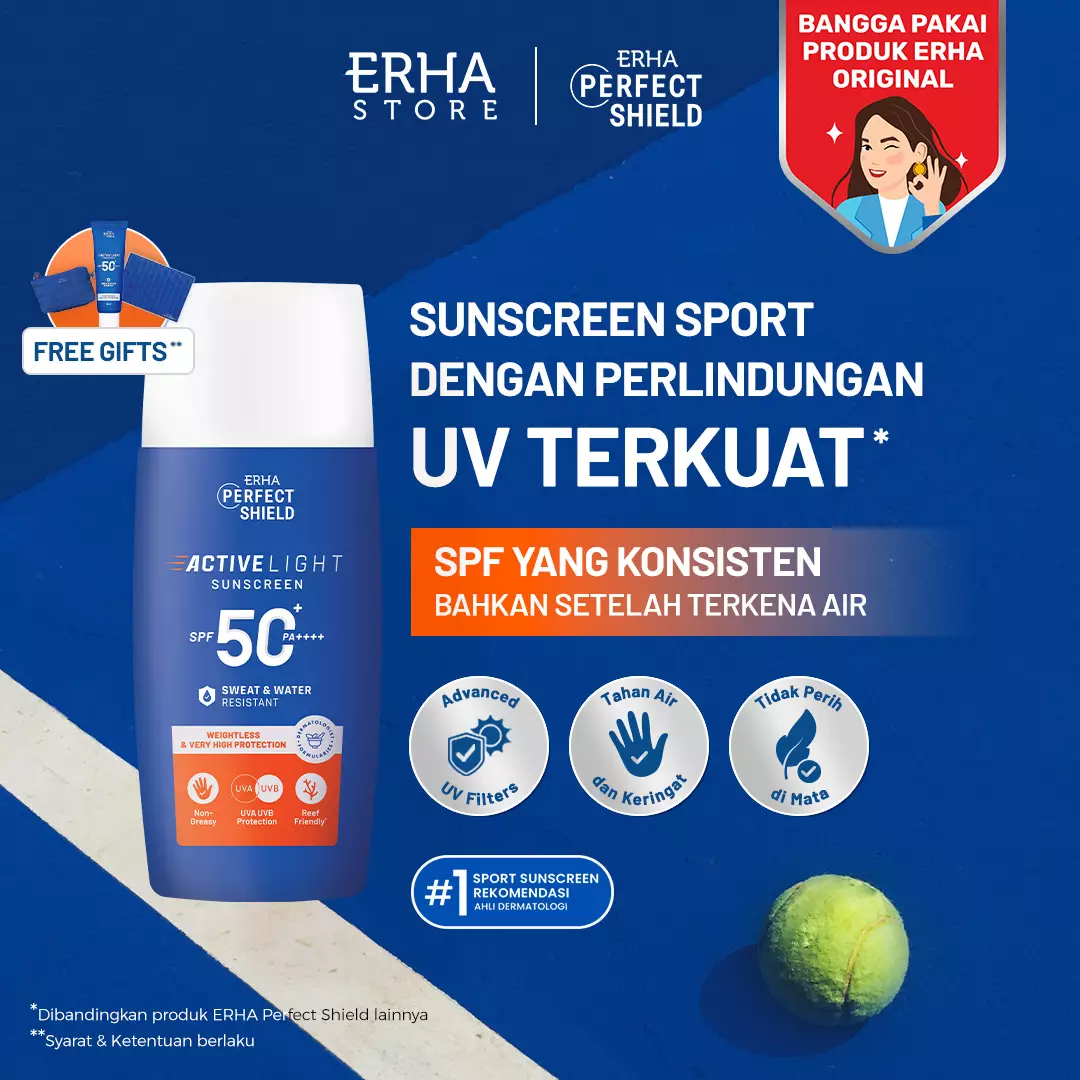 ERHA Perfect Shield Active light Sunscreen SPF 50+ PA++++