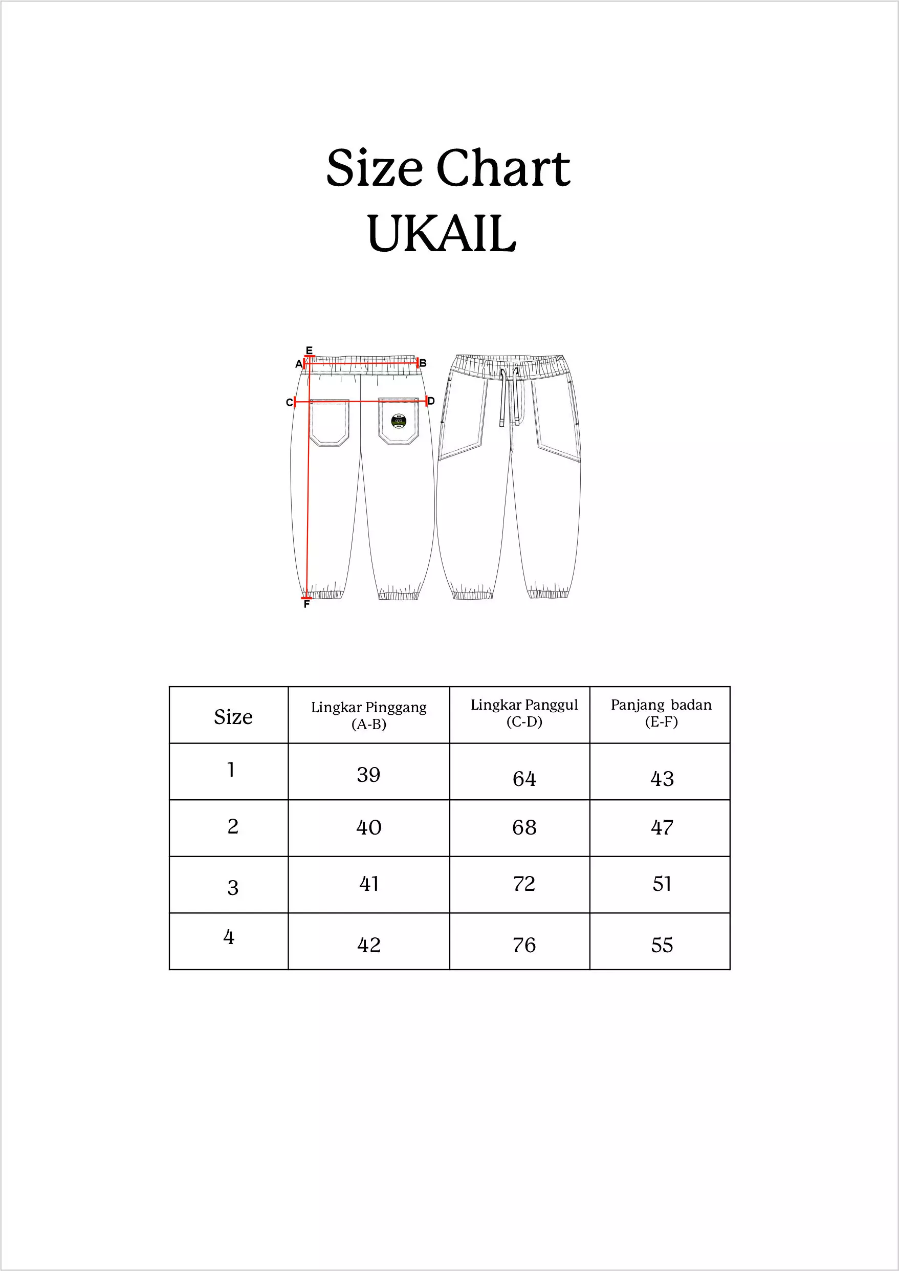 Qna Boy Ukail Celana Panjang Jogger Katun Anak Cream