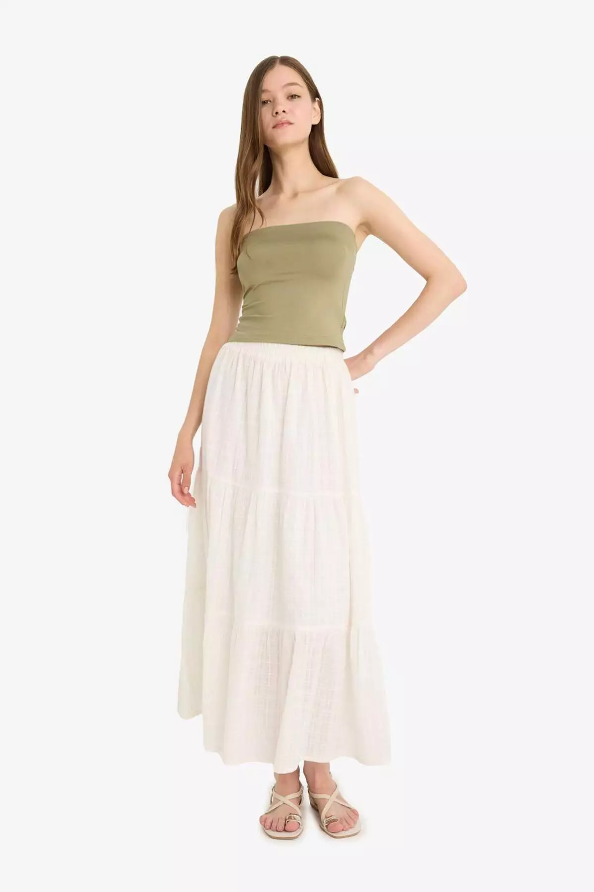 Cool Fitted Strapless Blouse F5162Ax25Sm