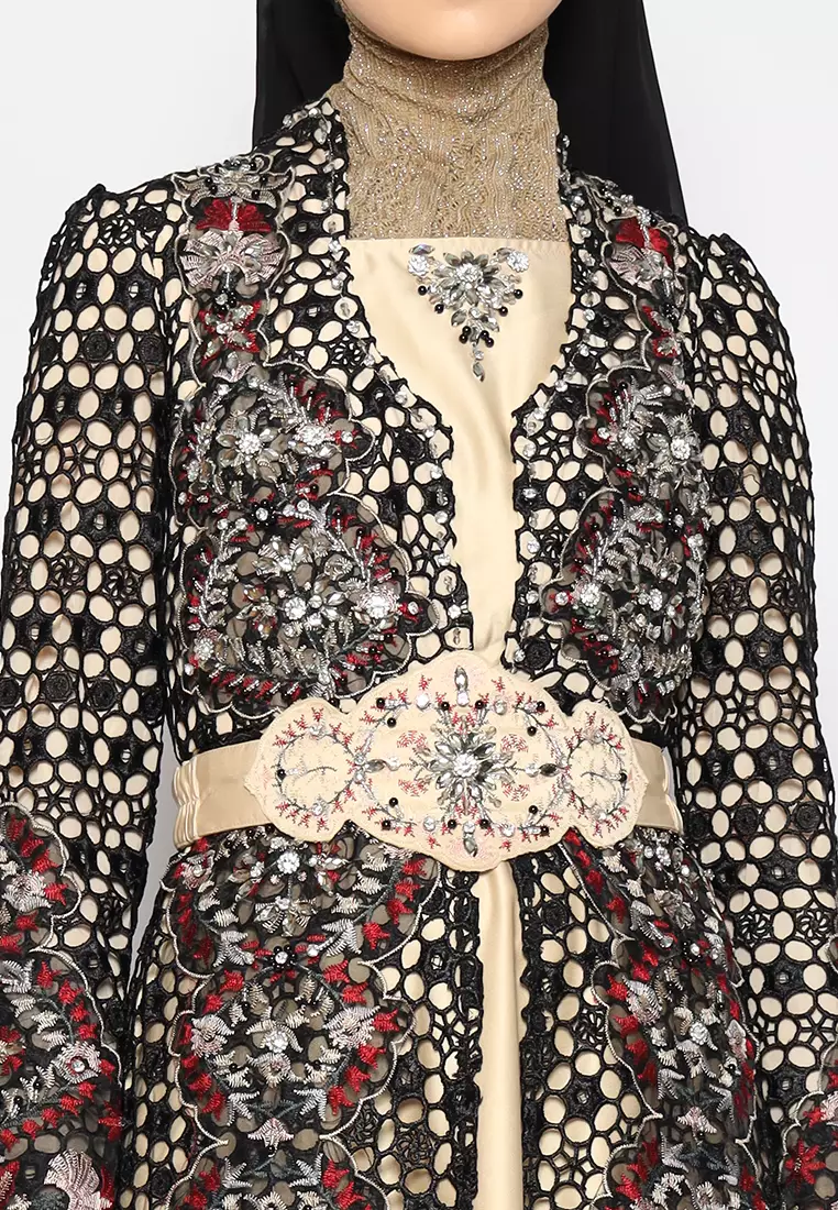 Bibiq Gamis Brokat Satin