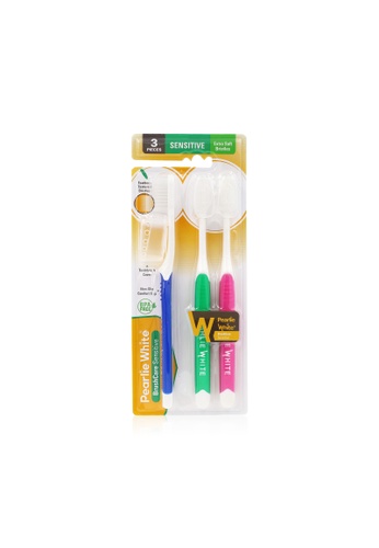 Pearlie White Pearlie White BrushCare Sensitive Extra Soft Toothbrush Triple Pack C9F4BES5785412GS_1