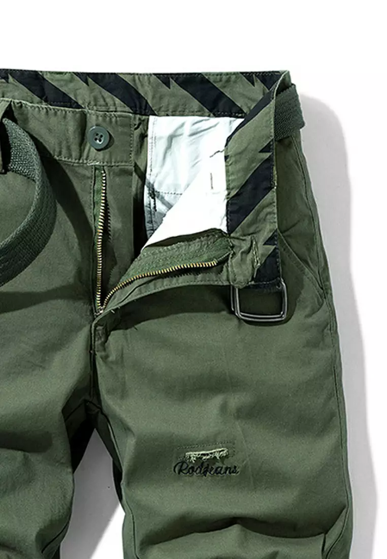 Embroidery Cotton Casual Shorts GJL18651