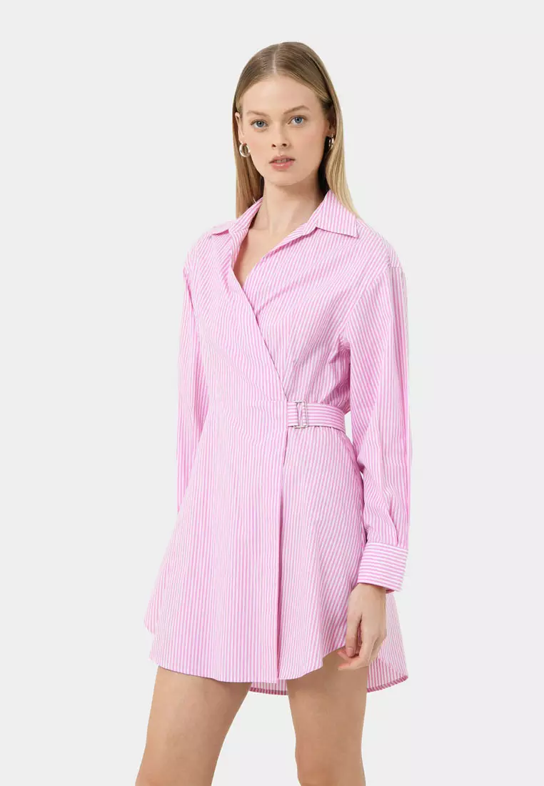 Manhattan Wrap Shirt Dress