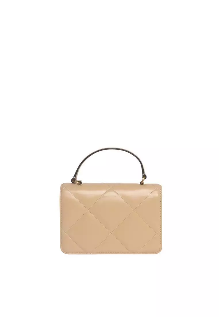 Mini Kira Diamond Quilt Top-Handle 鏈條銀包