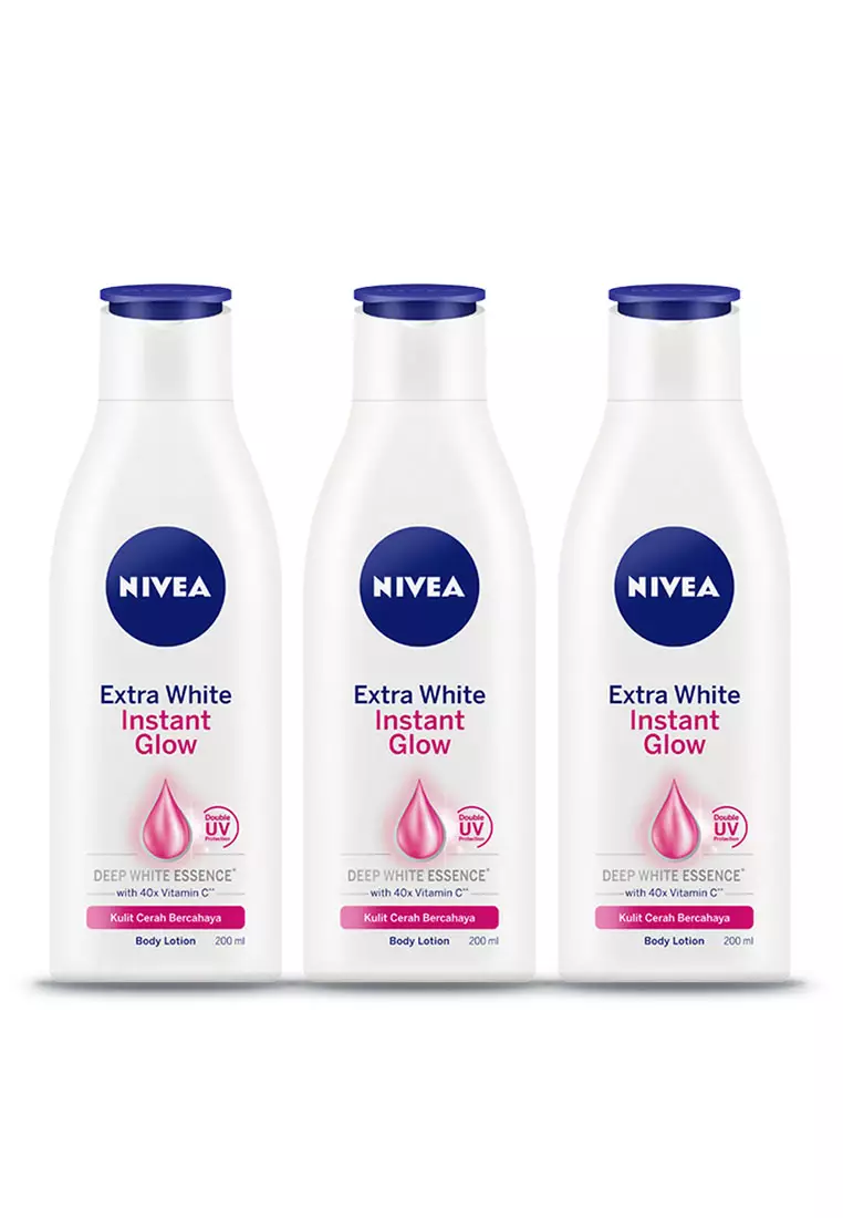 NIVEA Body Care Lotion Extra Bright Instant Glow - Best Value Set