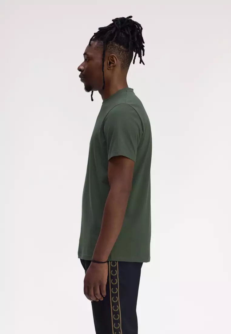 Fred Perry M4580 Embroidered T-Shirt (Court Green)