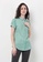 Nicole Exclusives green Nicole Exclusives Women Basic Collar Short Sleeve Blouse 9AE11AA4D1A454GS_5