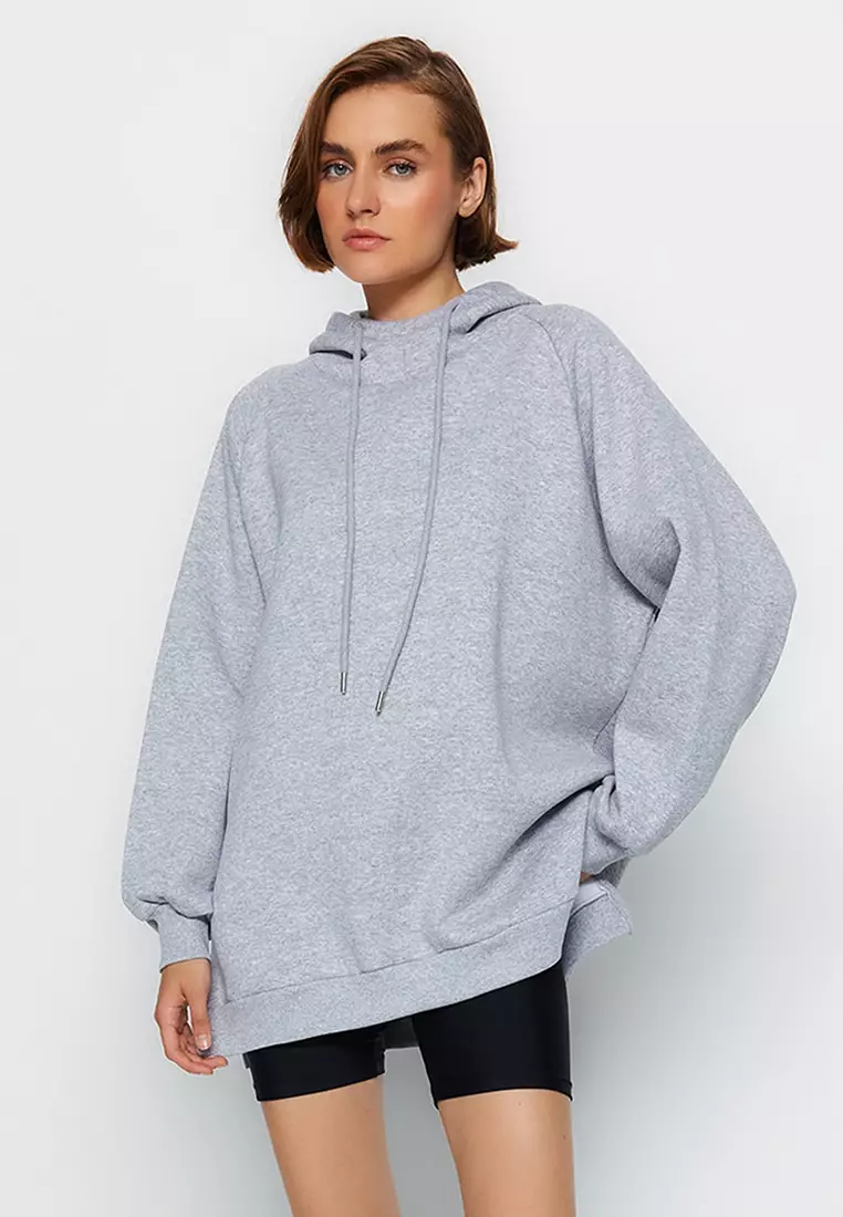 Kapuzenpullover Hoodie Damen Trend Kapuzenpullover Oversize Hoodie