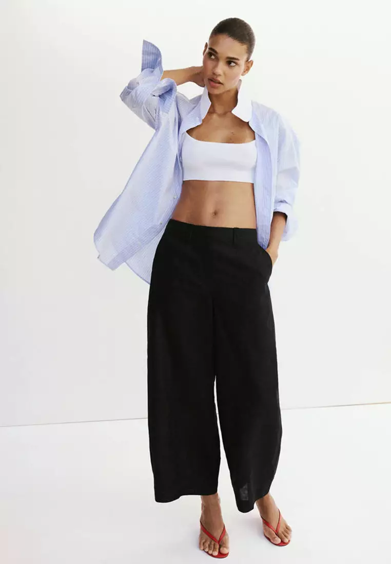 Linen Balloon Trousers