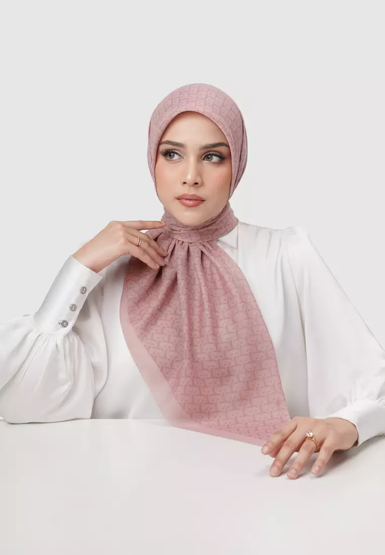 Bimu Twill Square - Coral Blush