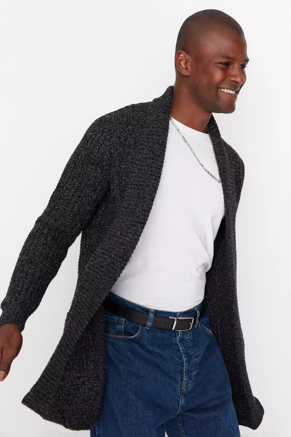 Mens on sale cardigan longline