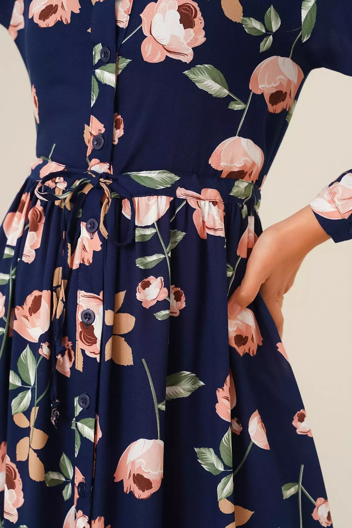 Modest Viscose Maxi Shirt Dress