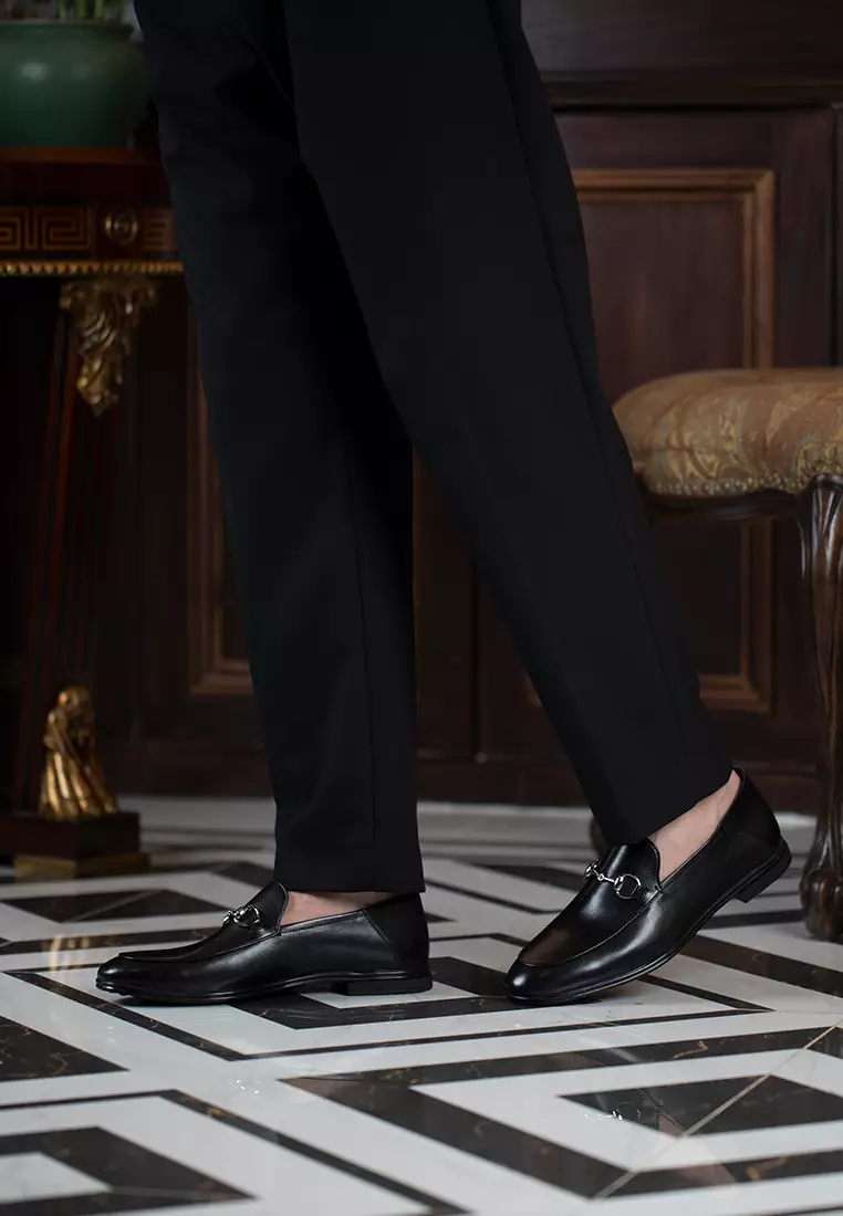 High-end Grain Leather Horsebit Loafers BL658-1