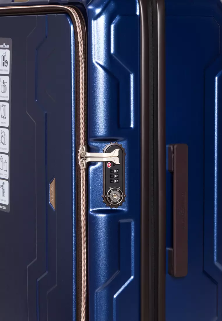 Blue Whale 5205-66 Navy (Zipper Type) - Large - TSA luggage