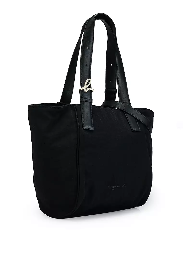 agnès b. Logo Nylon Shoulder Tote Bag 2024 | Buy agnès b. Online ...