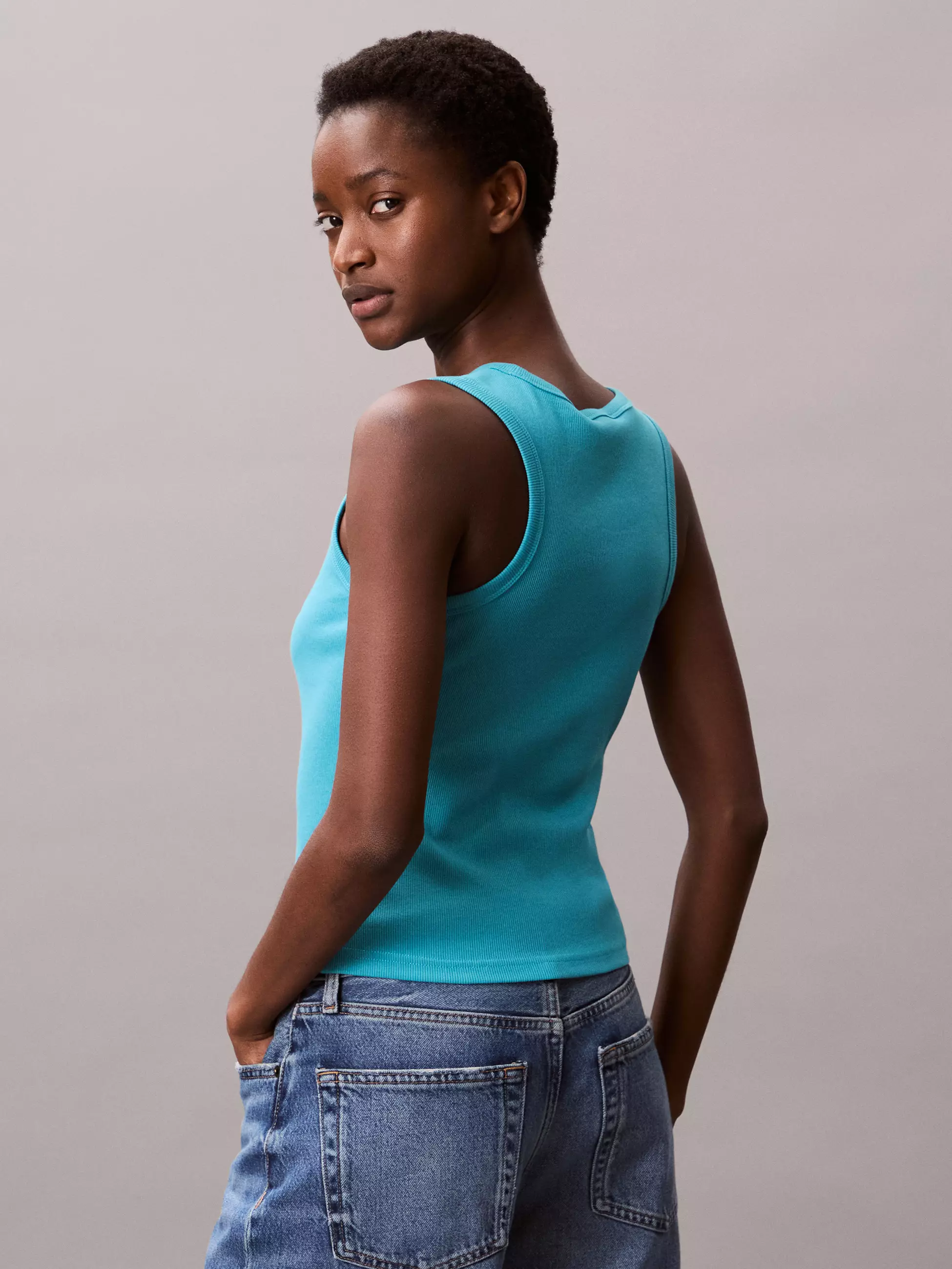 Calvin Klein - Cotton Stretch Rib Tank Top