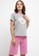 Puppy pink and grey Pyjama Pijama Short Sleeve Short Pants Sleepwear 4AB5CAA58EBDF9GS_1