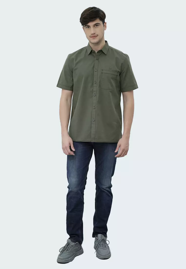 LGS - Lucas Collection - Kemeja Casual Pria Regular Fit - Katun - Lengan Pendek - CSH.271.S1097
