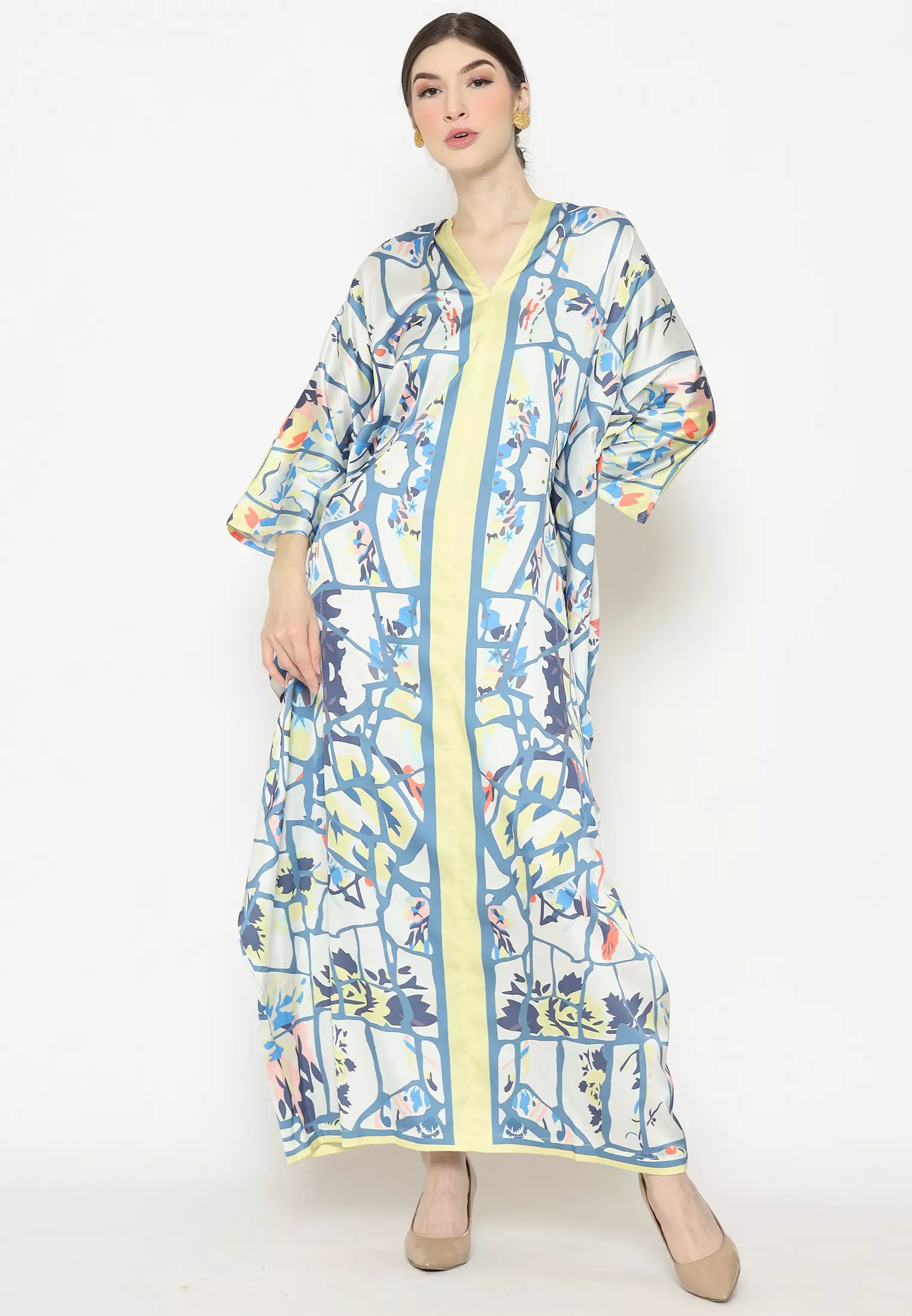 Kanzi Short Sleeve Classic Mediteranian Kaftan