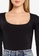 MISSGUIDED black Tall Seam Free Square Neck Bodysuit 50E1AAA48844EAGS_2