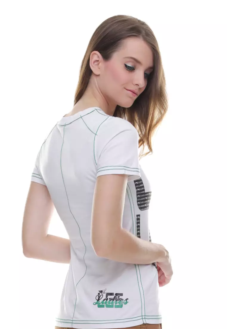 LGS - Regular Fit - Kaos Wanita - Style 3105 - Putih - LTS.555.T819M.019.C