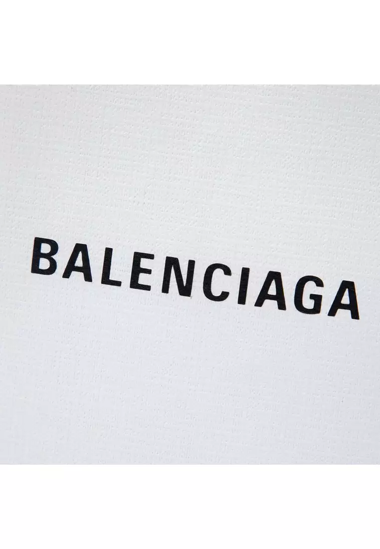 Pre-Loved Balenciaga Mini Calfskin Logo Shopping Phone Holder
