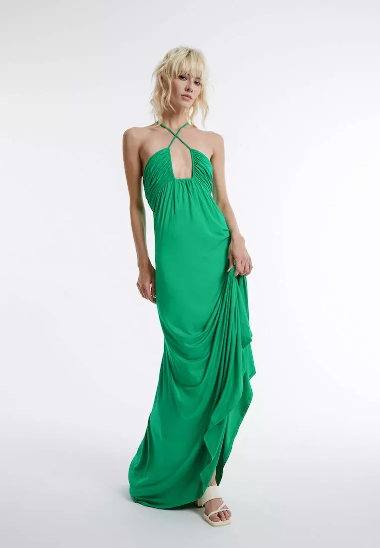 Strappy chiffon outlet dress