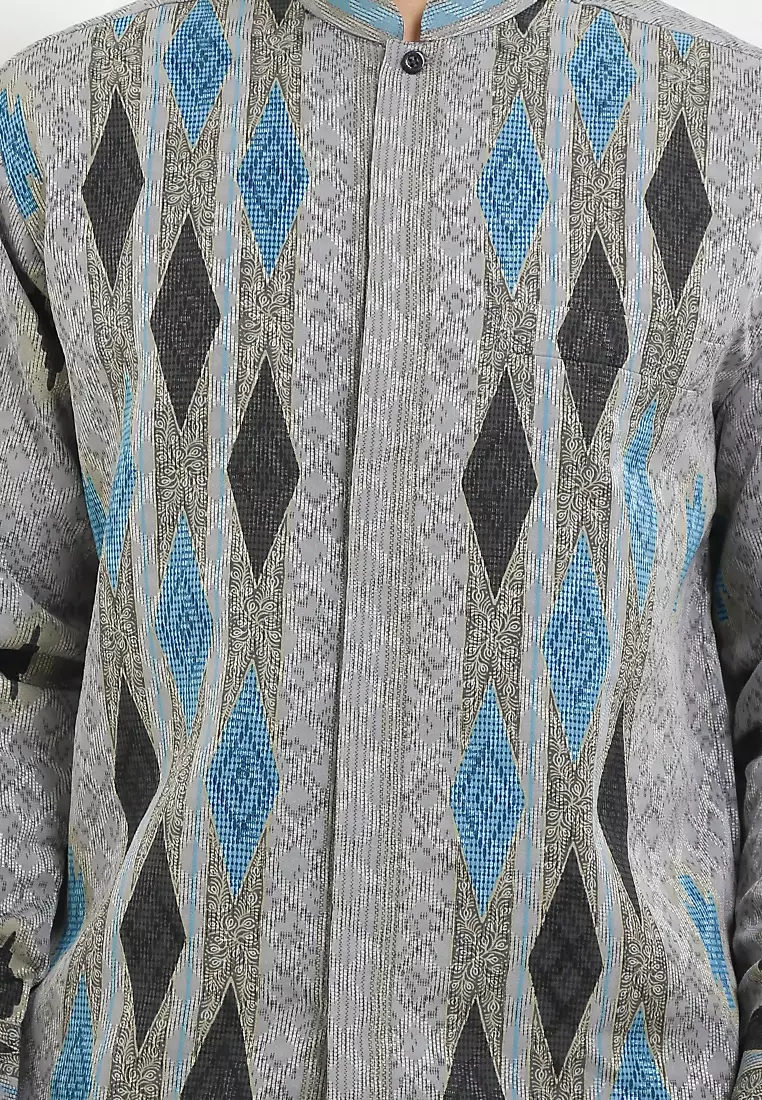 Kemeja Koko Batik Geometris 1