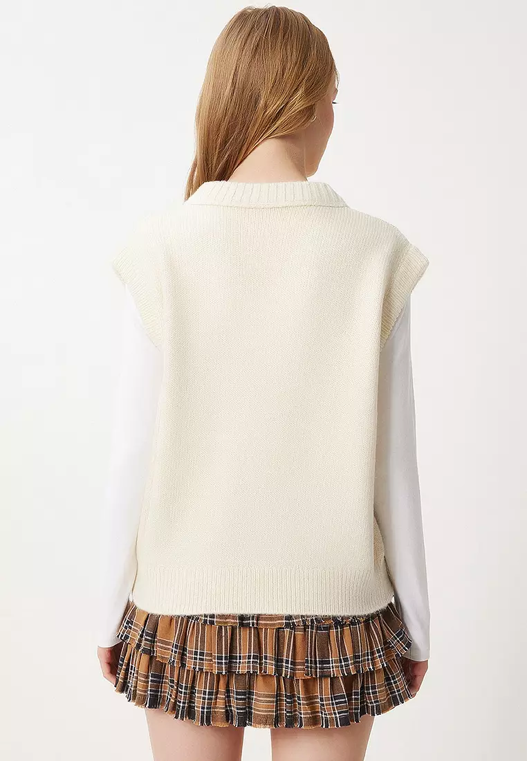 V-Neck Knitted Sweater