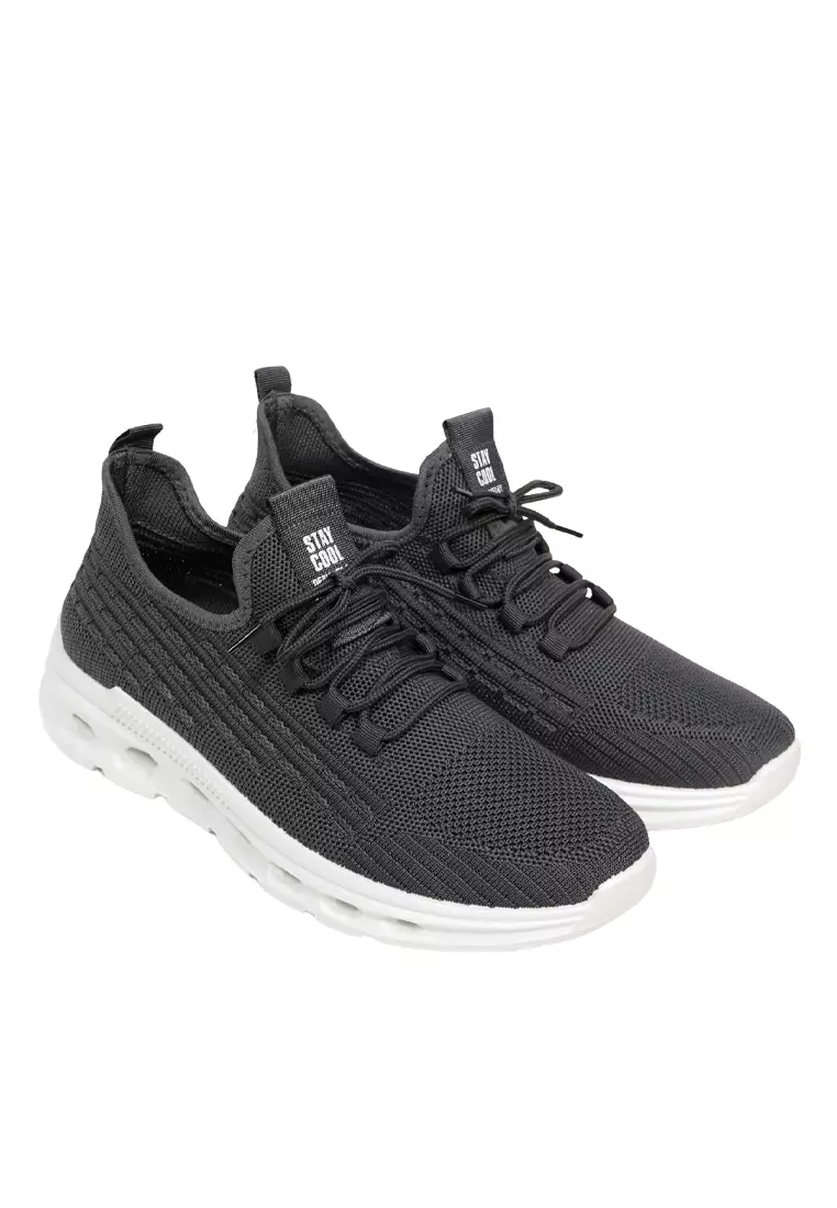 Dr. Kevin Sepatu Sport Pria Men Sneakers Sekolah Flyknit Tali 889-067