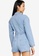 ZALORA BASICS blue Long Sleeves Playsuit with Self Tie D9D30AA1FA43C2GS_2