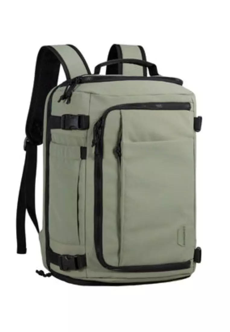 Bagsmart Blast Quick Access Carry On Travel Backpack Extended 38L (Mossy)