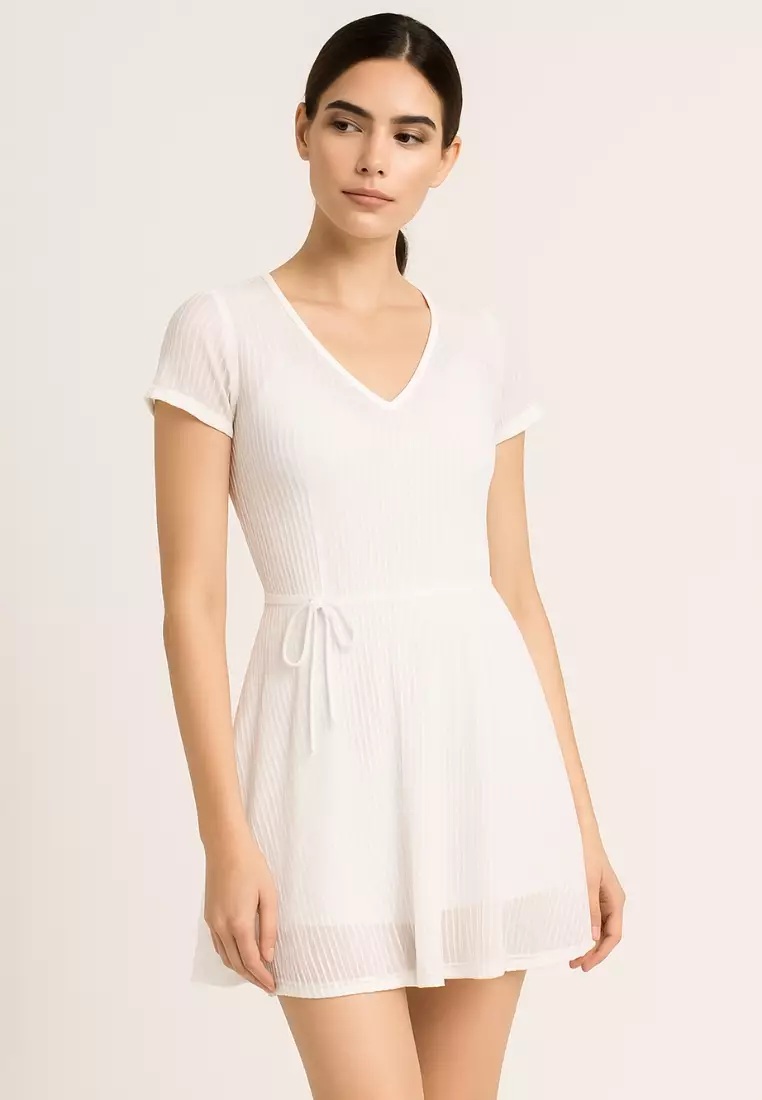 Juliet Mesh Swimdress – Korean Style Swimsuit with Padded Bra | Elegant Modest Swimwear for Women