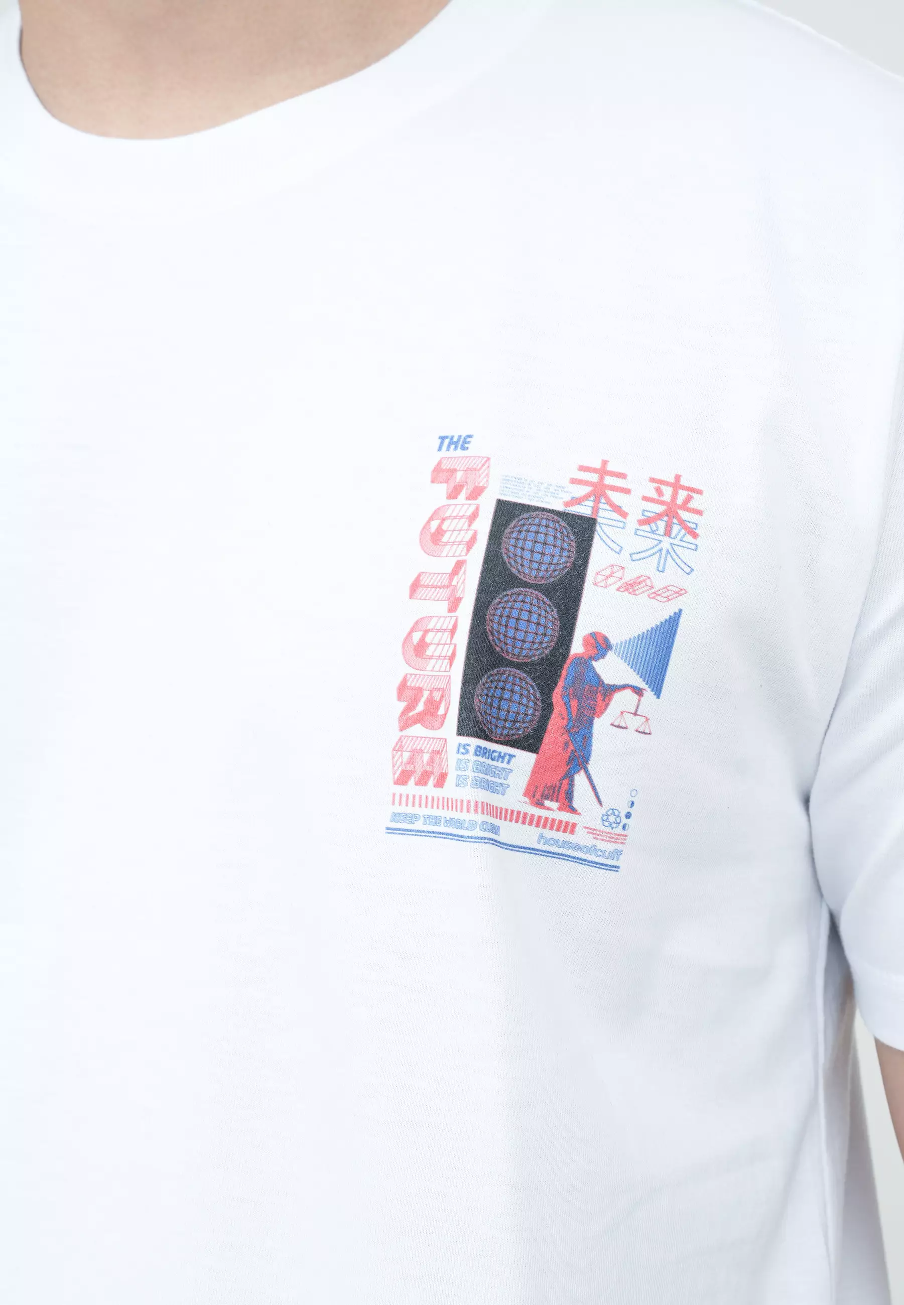 Houseofcuff T-shirt Kaos Putih Motif The Future Tersedia Size S - 4XL