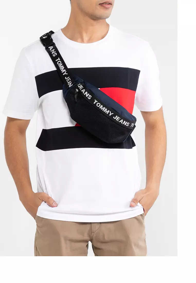 Tommy hilfiger logo tape on sale bumbag